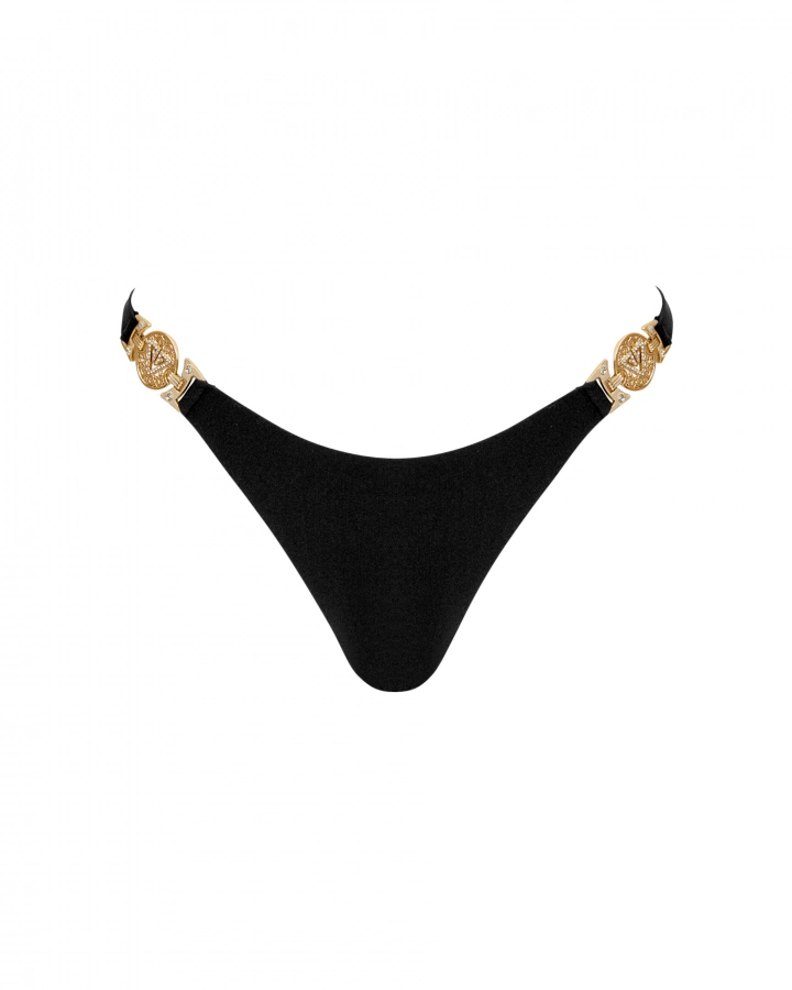 BLACK Slip bikini perizoma a vita bassa L VivienVance